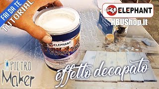 ✔️ Vernice Legno Effetto DECAPATO  BIANCO , Come si fa   TUTORIAL