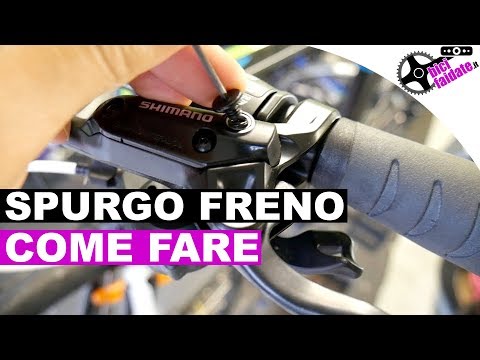 COME FARE LO SPURGO FRENO SHIMANO MTB