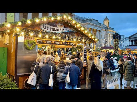 London Christmas Market 2025 | Mayfair Christmas Lights 2025 | London Boxing Day  [4K HDR]