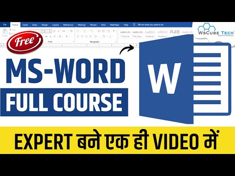MS Word Tutorial in Hindi 🔥| Full Microsoft Word Course (Basic to Advanced)