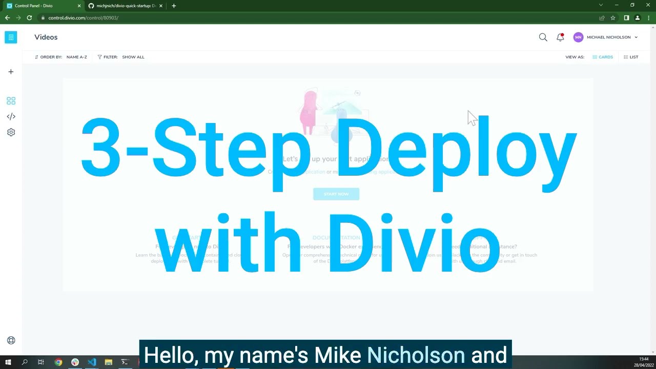 Deploy in 3 Steps with Divio