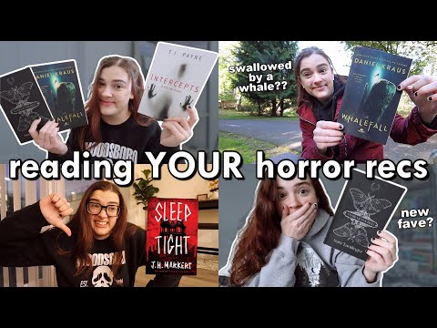 Reading YOUR HORROR RECS 👻 [spooky reading vlog]