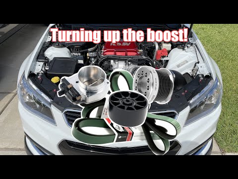 LSA Supercharger gets a 2.35" upper pulley, 100mm idler pulley, and a 103mm throttle body