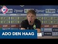 Persconferentie ADO-trainer Fons Groenendijk in aanloop naar Ajax