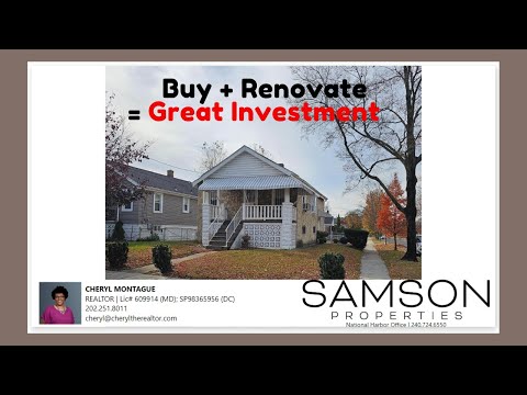 Home for Sale Property Tour | 1216 42nd PL NE Washington DC 20019 | Buy + Renovate=Great Investment