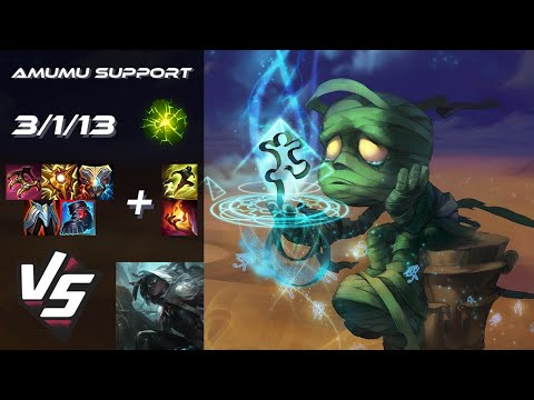 SUPPORT Amumu vs Senna - NA Grandmaster Patch 25.S2.7