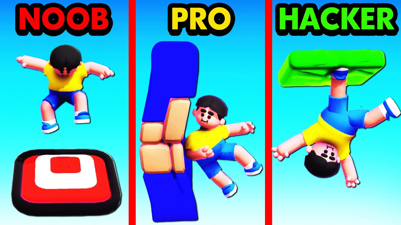 NOOB vs PRO vs HACKER LAZY JUMP