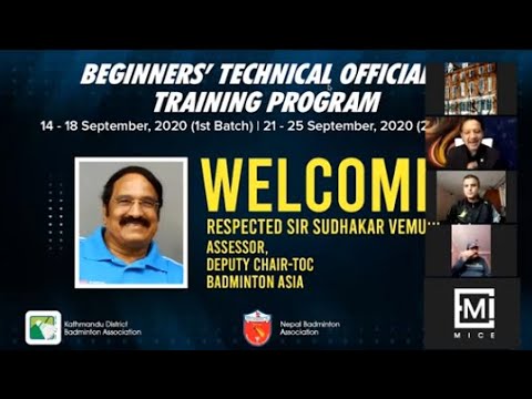 Badminton Technical Officials Training Program 2020, Kathmandu, Nepal