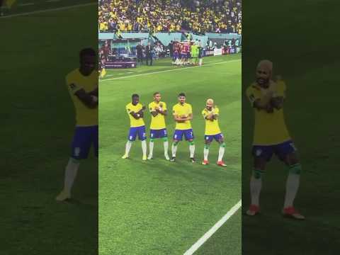 Neymar, Vinicius, Raphinha & Paqueta Samba Dance in the World Cup goal Celebration #Neymar #vinijr