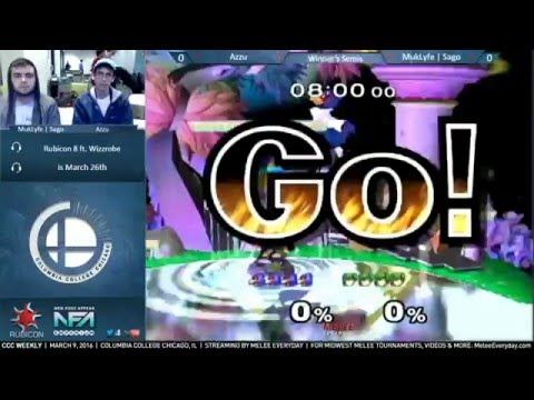 CCC Weekly [3/9/16] - Azzu (Falco) vs. MuKLyFe | Sago (Marth) - Winner's Semis