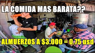 THE CHEAPEST?? 😱 3,000 PESOS LUNCHES IN MEDELLIN!!😨