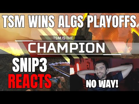 Snip3down Reacts to TSM Winning ALGS Playoffs ($100K!!!)