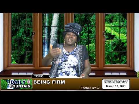 DAILY FOUNTAIN DEVOTIONAL FOR MARCH 10, 2021 -  MRS TITILAYO AKINWANDE