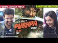 Pakistani Couple Reacts To Pushpa Trailer Hindi | Allu Arjun, Rashmika, Fahadh | DSP