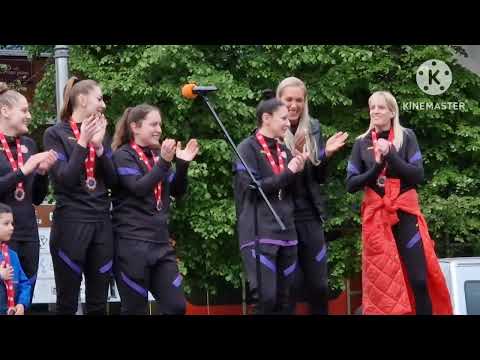 Pozdrav za istorijski uspeh ŽKK Kraljevo na Trgu srpskih ratnika u Kraljevu - doček za"malene"