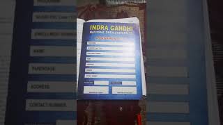 INDRA GANDHI NATIONAL OPEN UNIVERSITY | IGNOU  assignment file | How to fill  assignment front page.