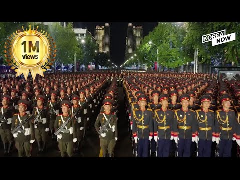 [Full Ver.] N. Korea's latest ICBMs and drones at massive military parade