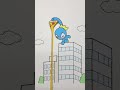 Rainbow Friends BLUE Wants To Eat Pizza Funny Paper Animation Shorts Youtubeshorts Rainbowfriends