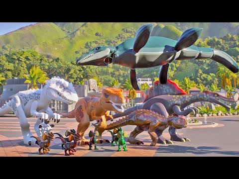 Dinosaur Mod JWE2 - Jurassic World Dino Blocks Skin showcase, Rampage and Battle