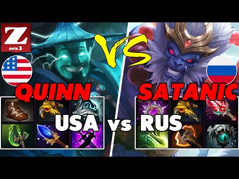 QUINN (STORM SPIRIT) Mid vs SATANIC (MONKEY KING) Carry - Battle Of Top Dota 2 Players - Z Dota 2