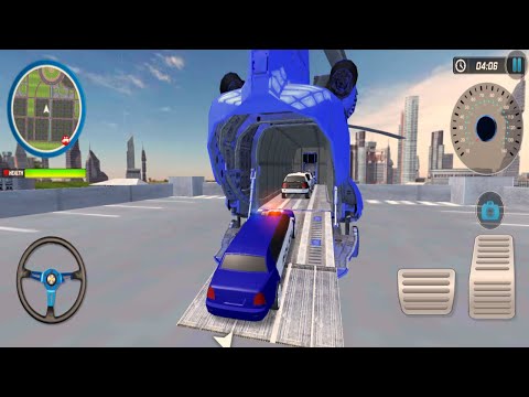 Police Transport Car Parking 🚓 Limousine Police Car Transport Trailer and Airplane to Owner Gameplay