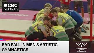WARNING: England's Gabriel Langton suffers scary fall in artistic gymnastics at Commonwealth Games