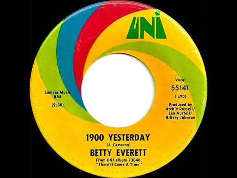1st RECORDING OF: 1900 Yesterday - Betty Everett (1969)