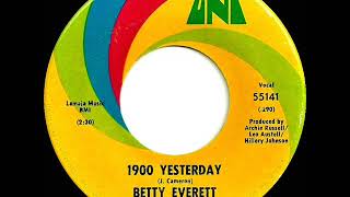 1st RECORDING OF: 1900 Yesterday - Betty Everett (1969)