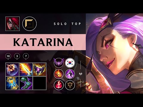 Katarina Top vs Nidalee - KR Master Patch 25.24