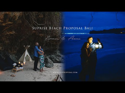 Private Cave Beach Proposal Bali??? Laxman & Avina