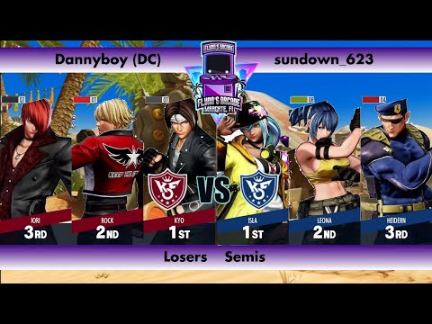 Flynn's Arcade 076 Losers Semis - Dannyboy (DC) (Rock Iori) Vs sundown_623 (Isla Heidern) KOF 15