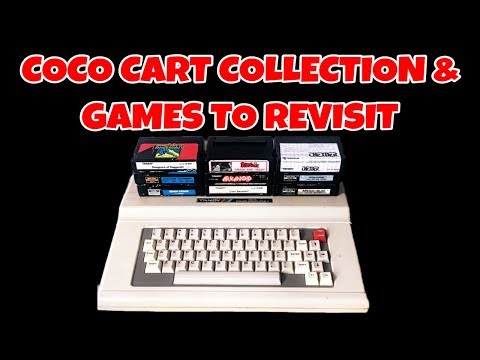 Tandy Color Computer Cart Collection and Games to Revisit