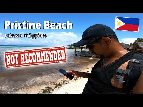 Not recommend Pristine beach palawan Philippines # Travel with Chamath