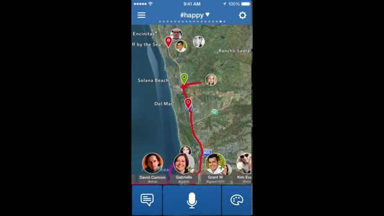 ChatMap Tutorial - See your friends on a map. Push-to-talk. ETAs. Mobile App