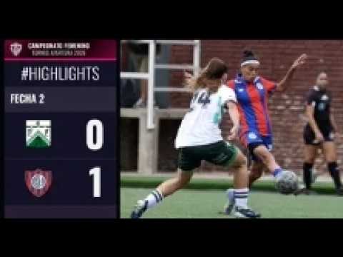 Ferro 0-1 San Lorenzo. Fecha 2. Primera División Femenina