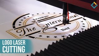 Logo cutting process with Laser cutting machine