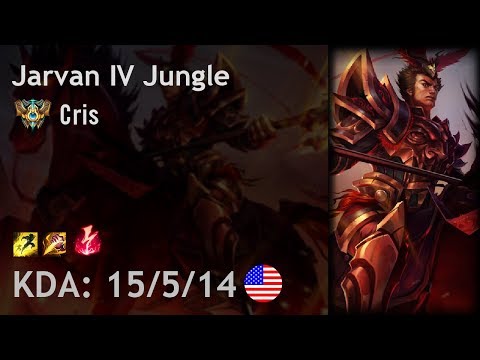 Jarvan IV Jungle vs Warwick - Cris - NA Challenger Patch 7.24