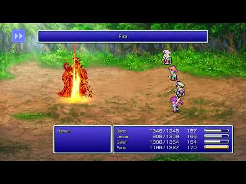 Final Fantasy V Pixel Remaster - Ramuh Boss Battle