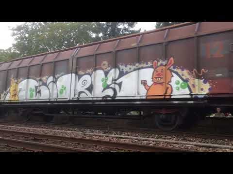 Freight Train Leaving Uddevalla, Bohuslän, Sweden