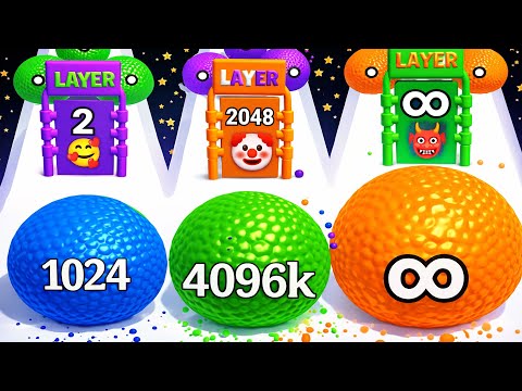 Rolling Balls Swallowing 🔵 vs Ball Balloon 🎈 Run 2048 ASMR Gameplay New Update Android iOS Ep-100