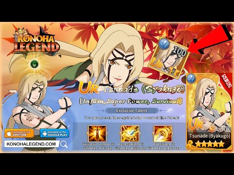 Konoha Legend - New UR Arrived! Tsunade (Byakugō) Skill Animation Demo - android/iOS
