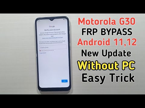 Motorola G30 FRP BYPASS Android 11,12 2025 || Moto G30 XT2129 FRP Bypass || New Update
