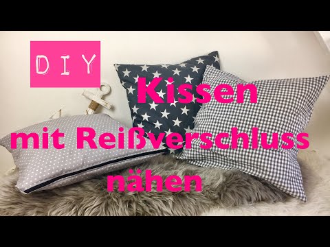 DIY Kissen mit Reißverschluss nähen | Nähen für Anfänger | DIY Kajuete