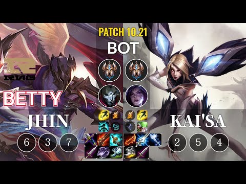 RNG Betty Jhin vs Kai'Sa Bot - KR Patch 10.21