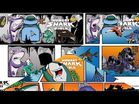 Veteran Shark & Nurse Shark Comic About Mechajira - Hungry Shark World