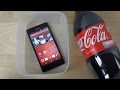 Sony Xperia M4 Aqua - Coca-Cola Test! (4K) 