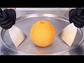 Galia Melon Ice Cream Rolls Satisfying Visual ASMR