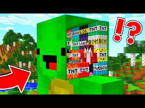 Insane Minecraft TNT Challenge in Mikey's Head!