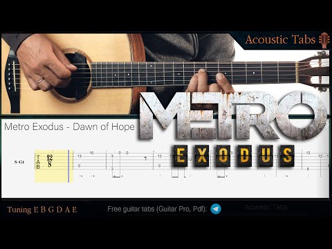 Metro Exodus - Dawn of Hope (Guitar Lesson)