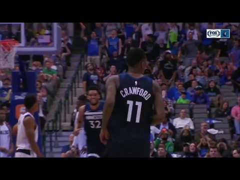 Jamal Crawford Stares Down on Mavs Bench After Dagger Jumper!